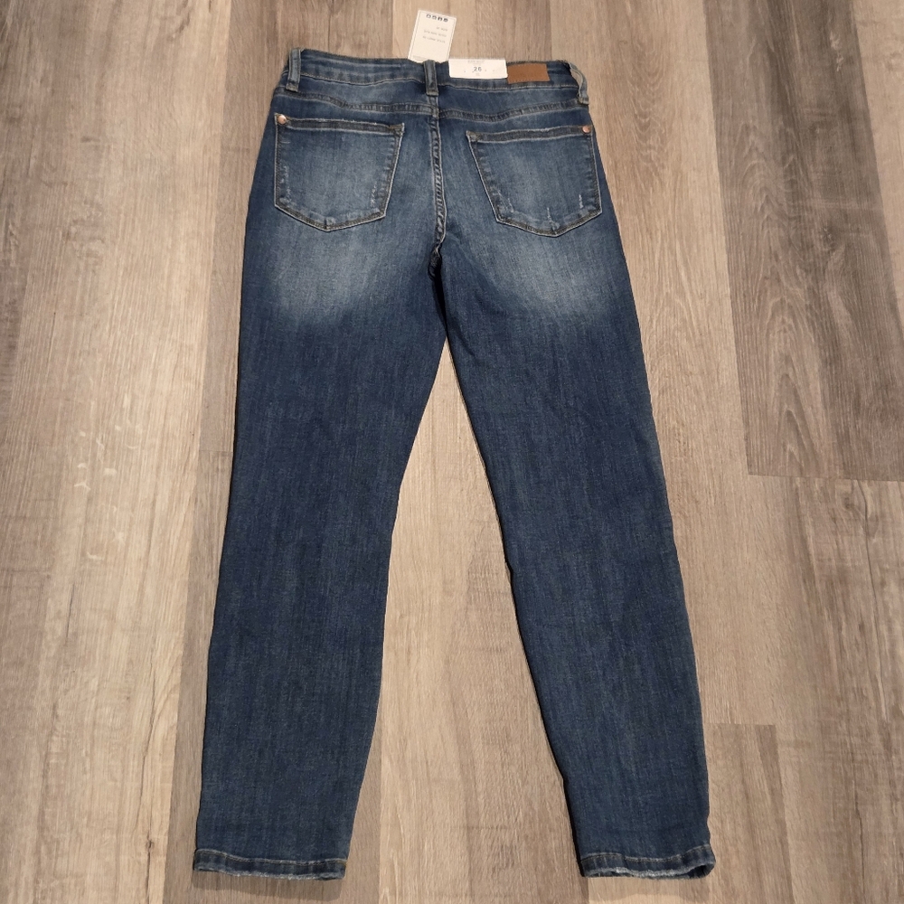 HOT ! Judy‎ Blue 29 Relaxed Fit Jeans Distressed Mid Rise Stretch JB8271 DK - Picture 5 of 8
